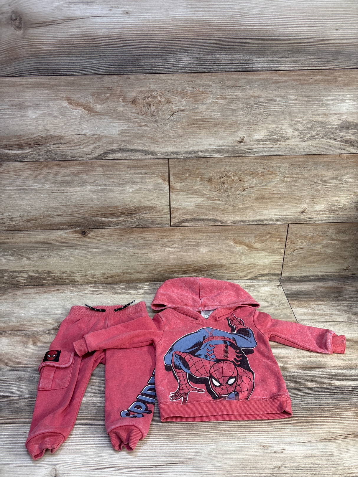 Marvel Spider-Man 2pc Pullover Hoodie & Joggers Set Red sz 12m