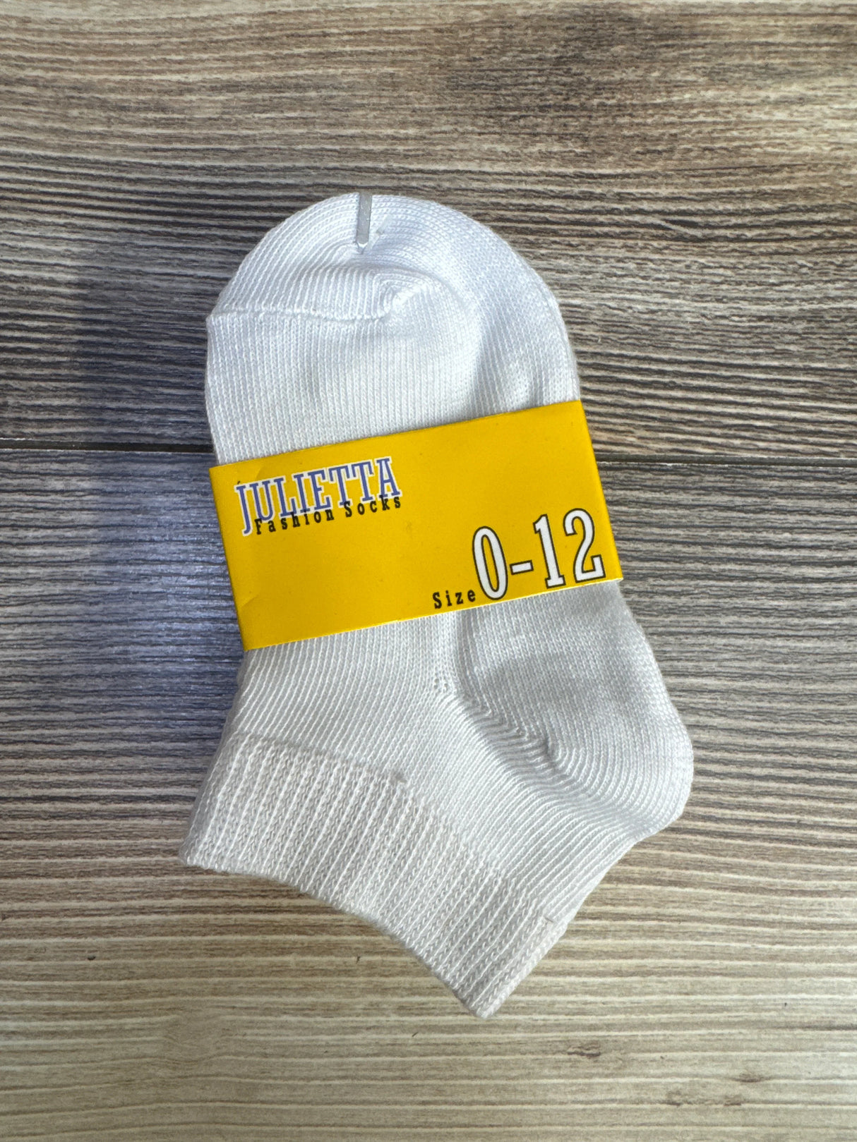 NEW Julietta 3pk Solid Socks White sz 0-12m