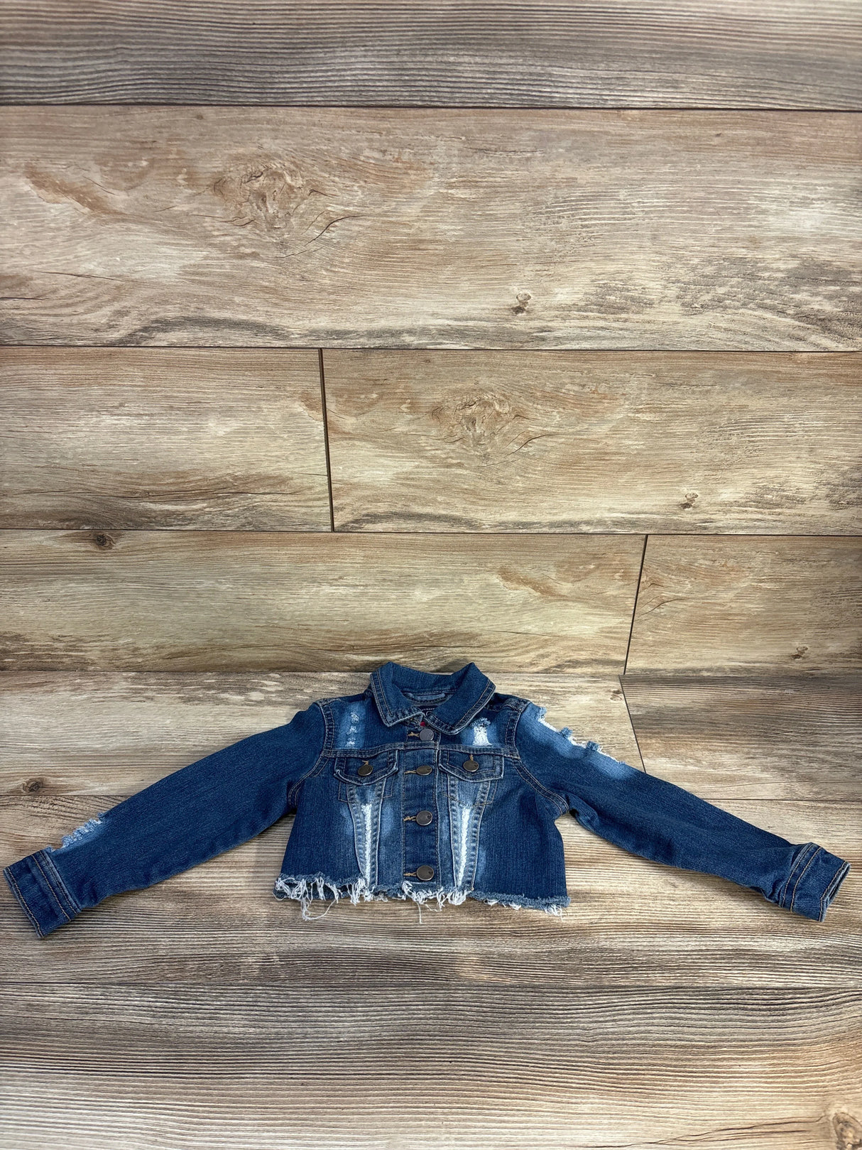 Children's Place Distressed Denim Jacket Blue sz 2T