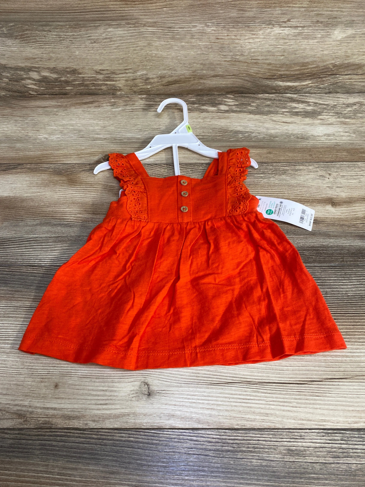 NEW Carter's 2pc Eyelet Dress & Bloomers Orange sz 3m - Me n Mommy To Be