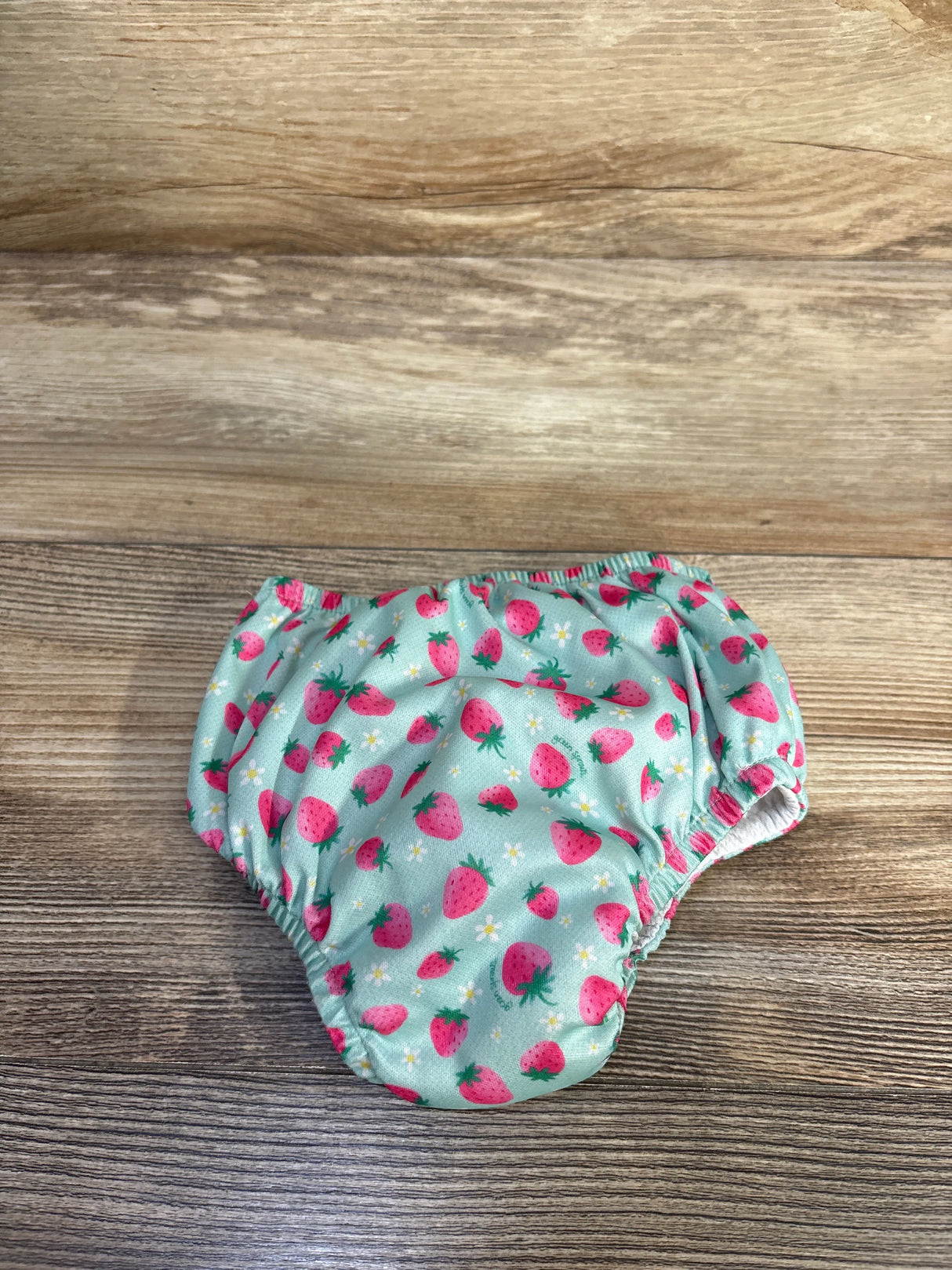 Green Sprouts Swim Diaper Strawberry Print Blue sz 24m