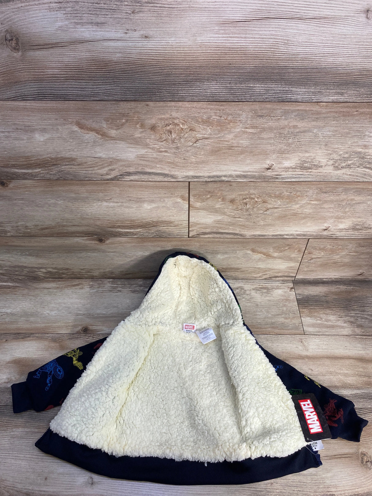 NEW Marvel Sherpa Full Zip Spiderman Jacket Black sz 3T