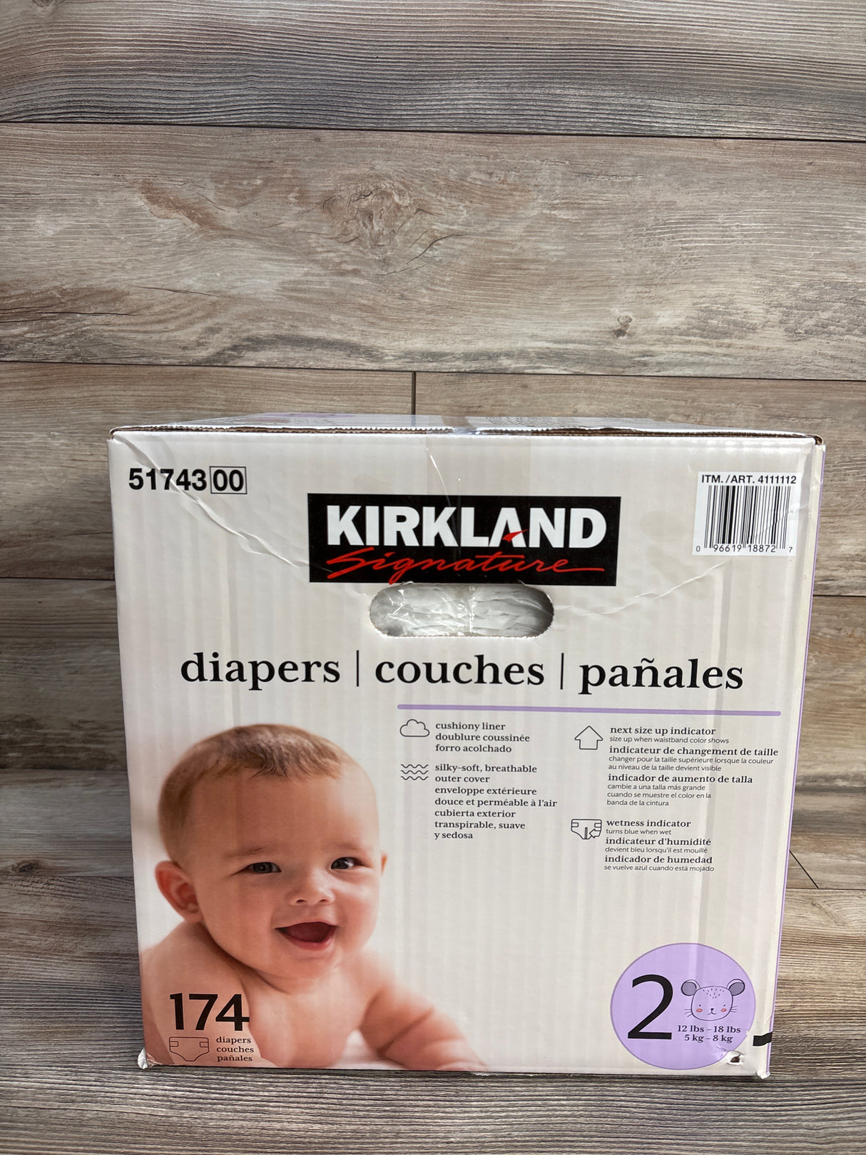 NEW Kirkland Signature Diapers Size 2, 174ct.
