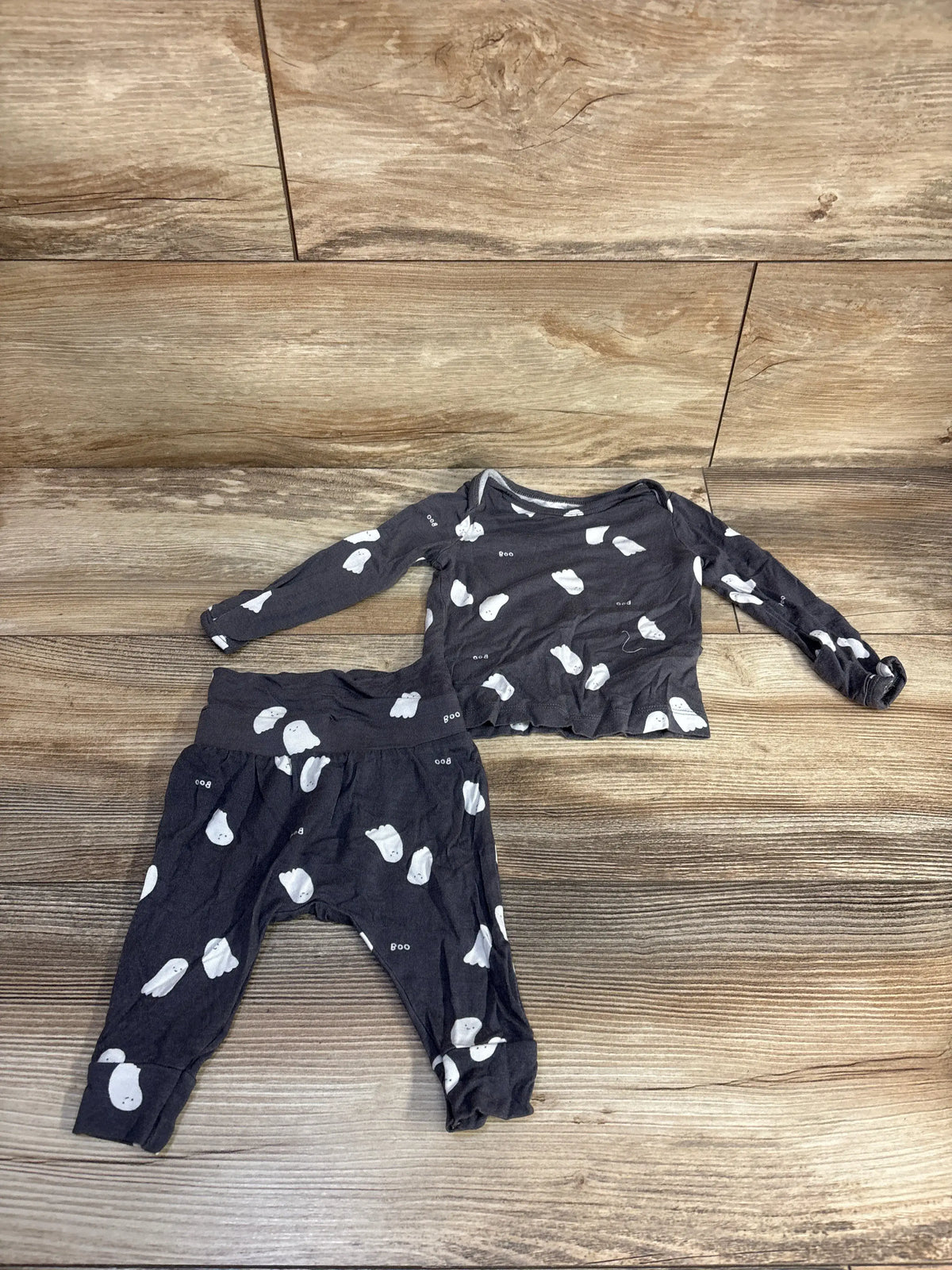 Just One You PurelySoft 2pc Ghost Shirt & Pants Set Grey sz 3m