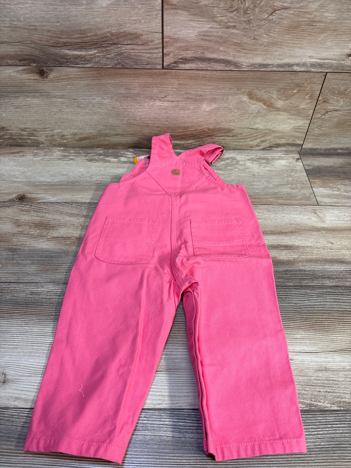 NEW Carhartt Loose Fit Canvas Bib Overalls Pink sz 12m