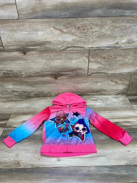 LOL Surprise Full Zip Hoodie Pink sz 4T - Me n Mommy To Be