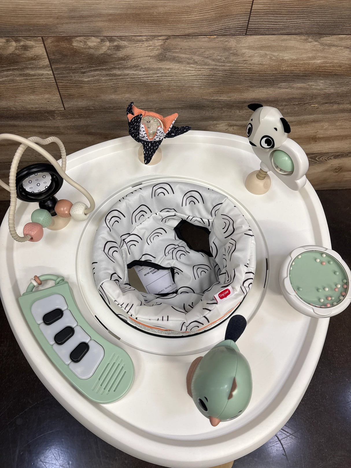 NEW Tiny Love 5-in-1 Here I Grow Stationary Activity Center Black & White