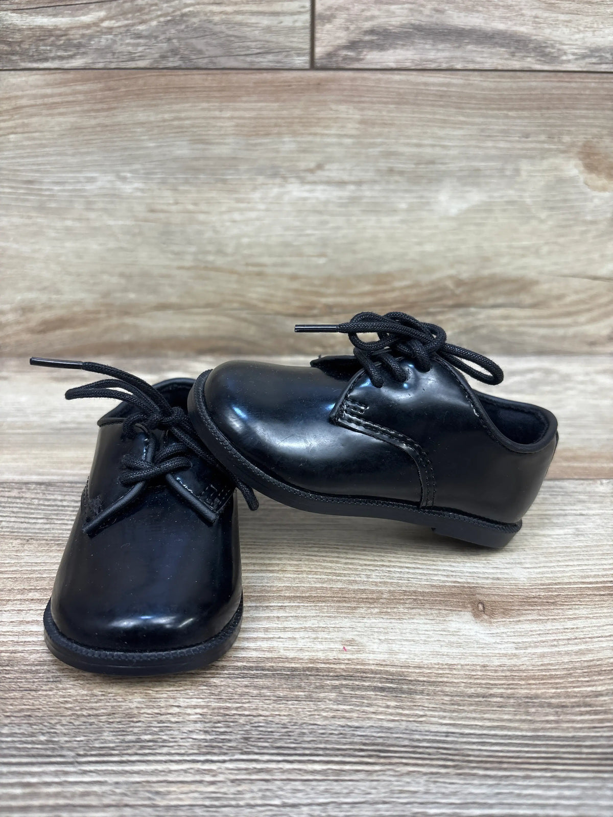 H&M Patent Derby Shoes Black sz 4-5c
