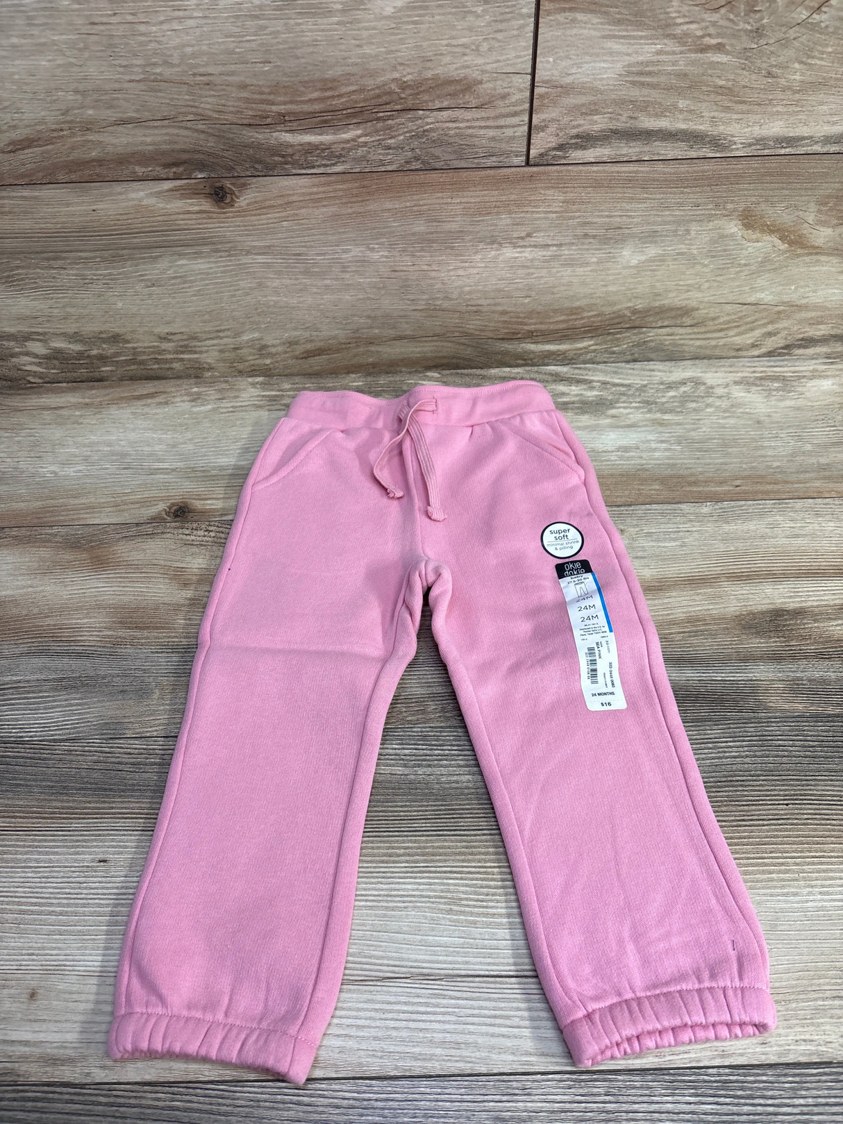 NEW Okie Dokie Sea Pink Joggers sz 24m