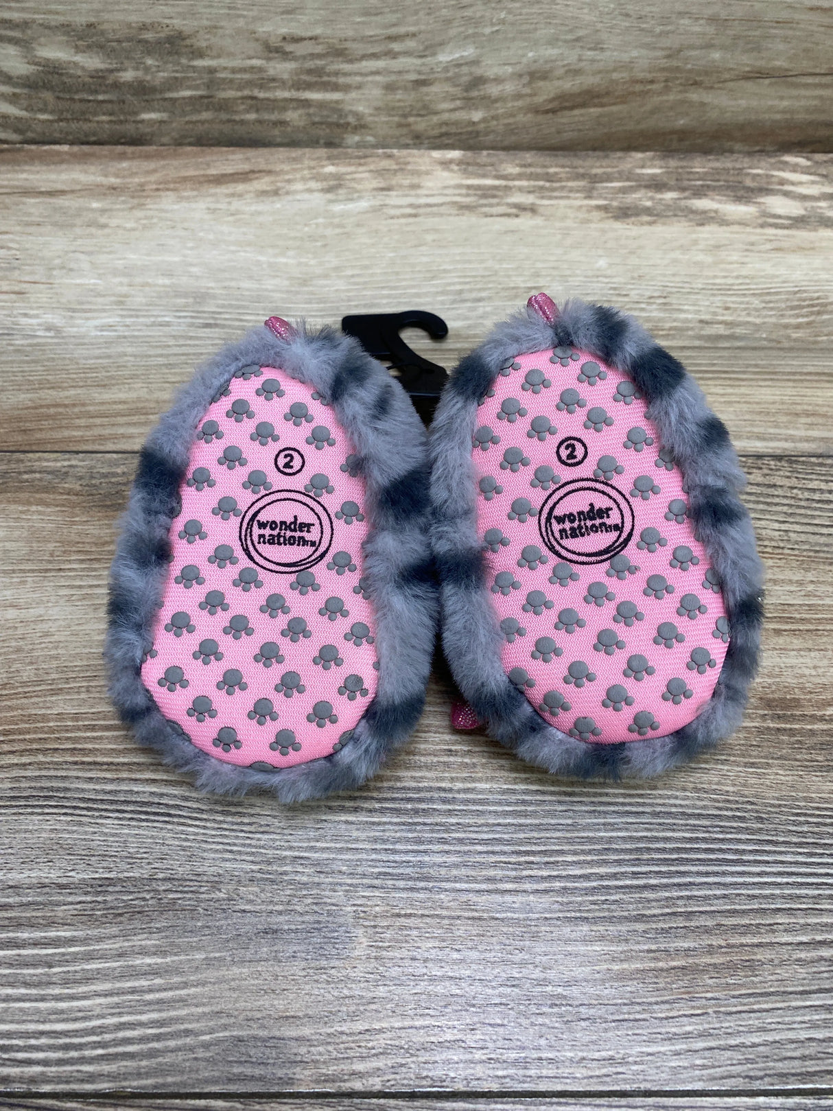 NEW Wonder Girls' Monster Claw Bootie Slippers Grey Sz 2c - Me n Mommy To Be