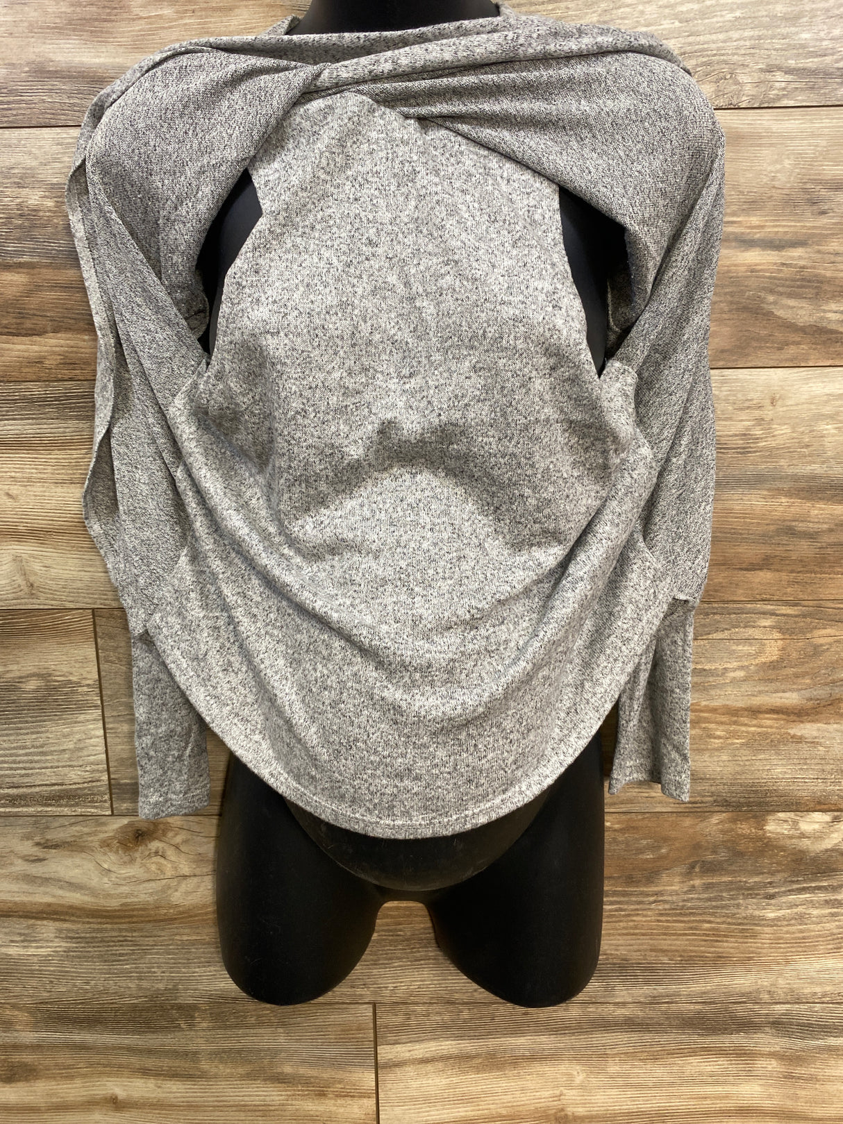 Pinkblush Maternity Long Sleeve Nursing Shirt Grey sz Small