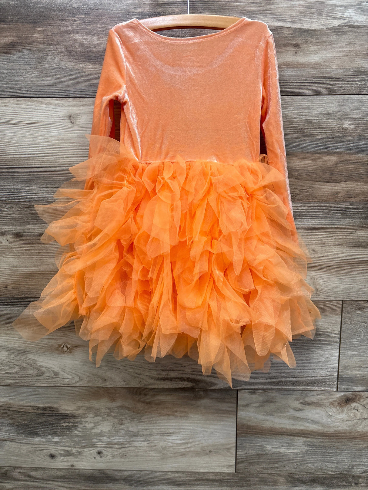 Mad Engine Girl's Halloween Jack-o'-lantern Tulle Dress Orange sz 3T