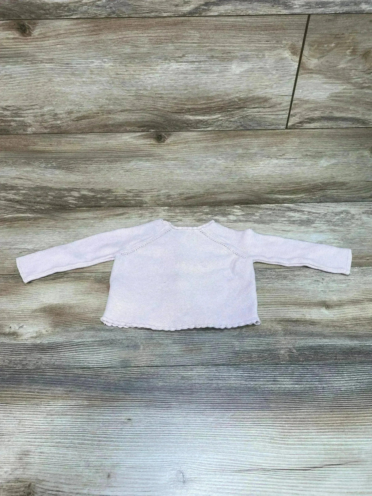 Oshkosh Scalloped Sweater Knit Cardigan Pink sz 9m - Me n Mommy To Be