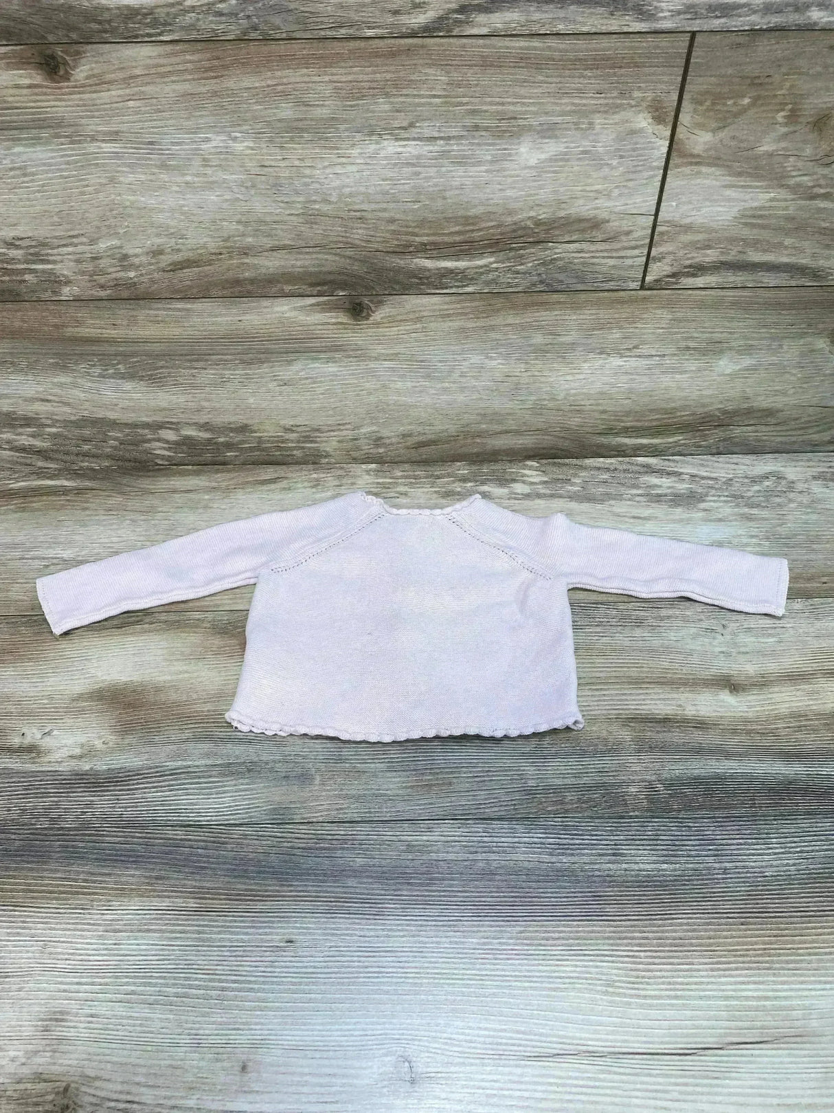 Oshkosh Scalloped Sweater Knit Cardigan Pink sz 9m - Me n Mommy To Be