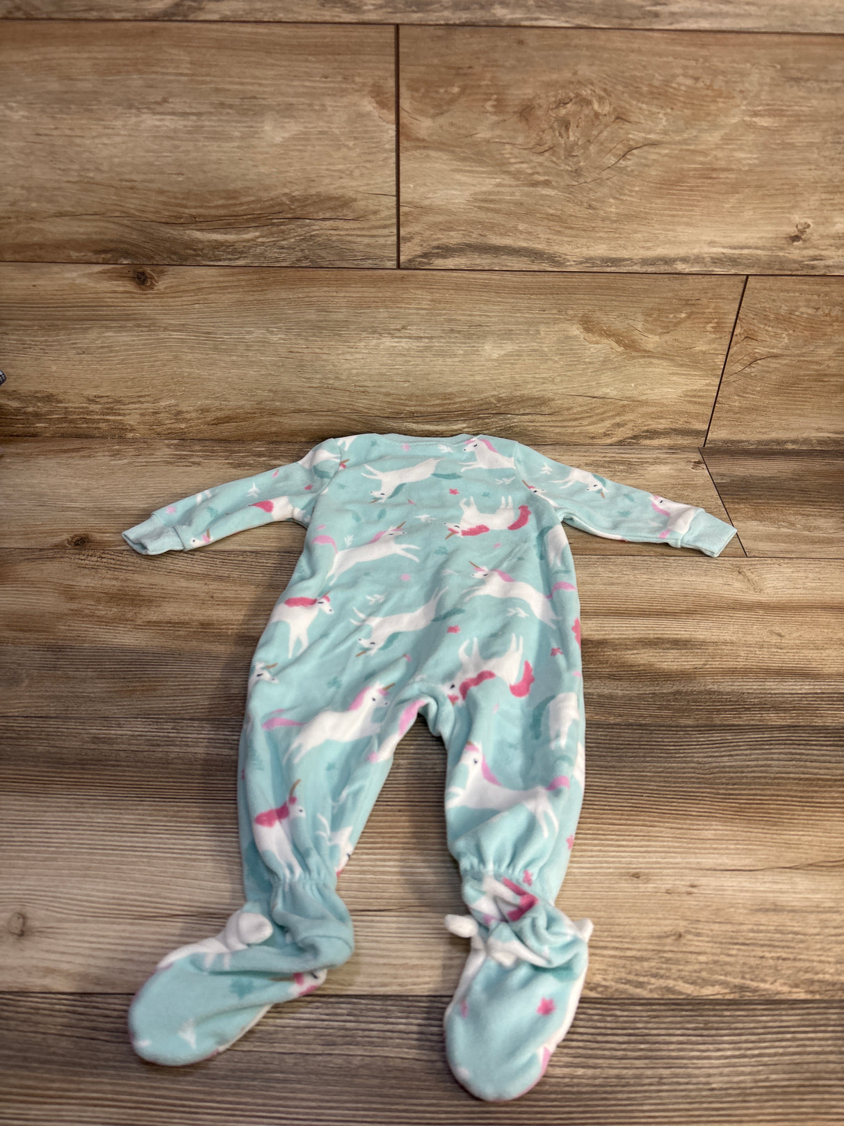 Carter's Unicorn Blanket Sleeper Blue sz 6m