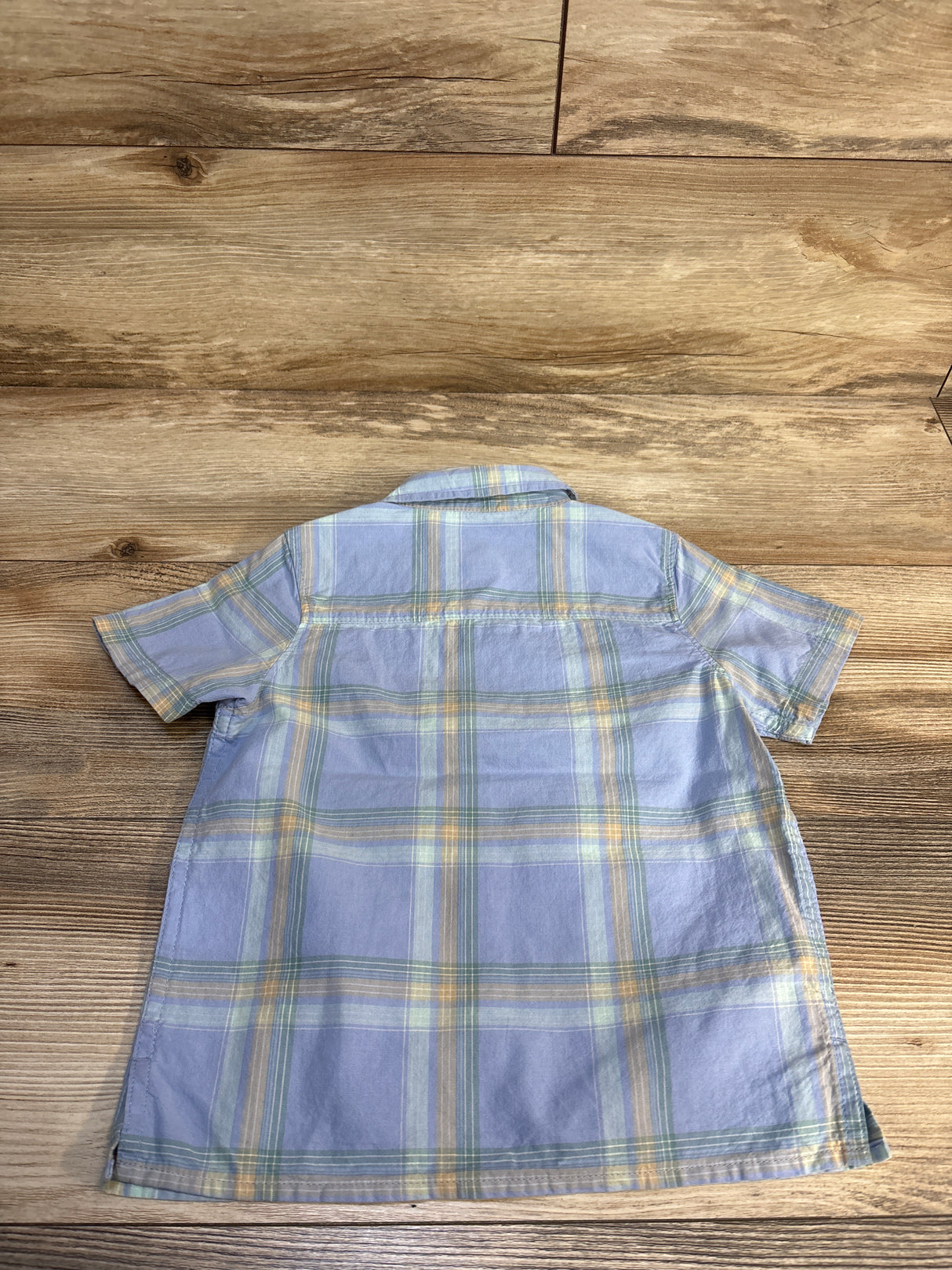 OshKosh Plaid Button-Up Shirt Blue sz 3T