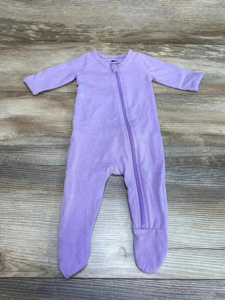 Monica + Andy Footie Purple sz Newborn - Me n Mommy To Be