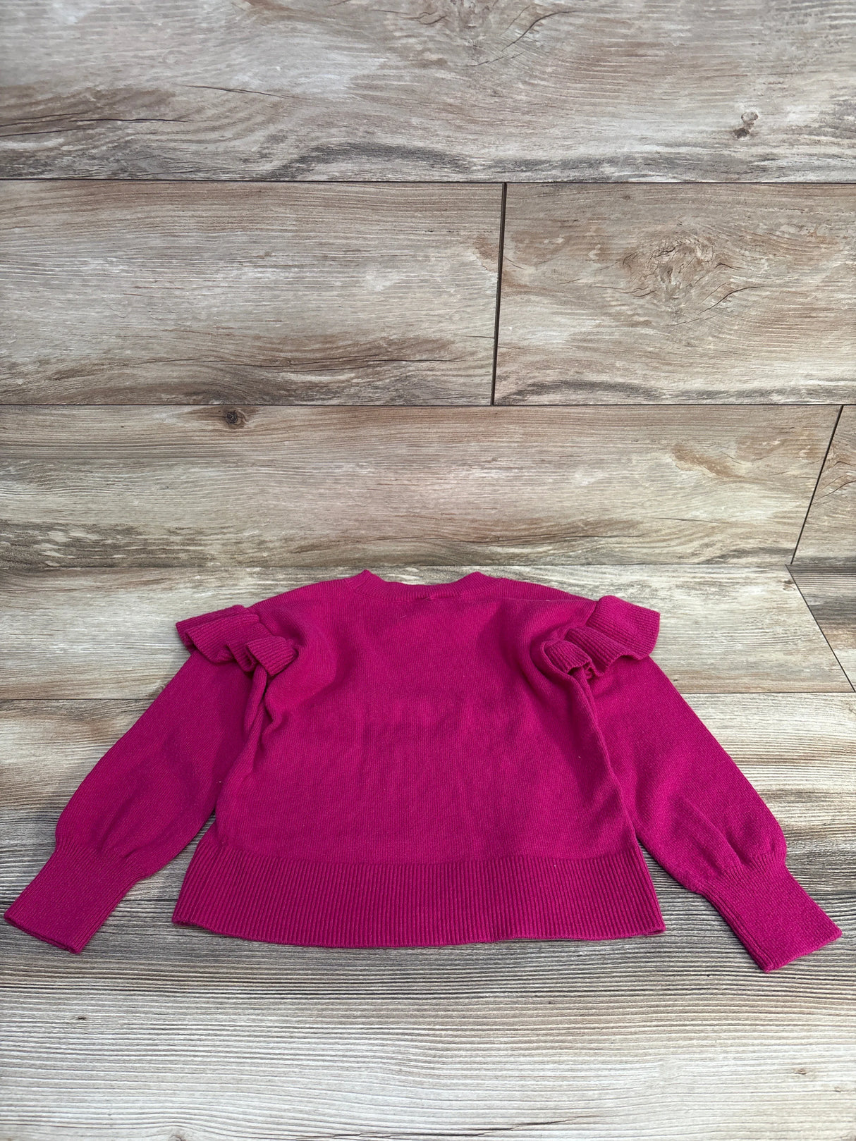 Gap Kids Ruffled Sleeve Pull Over Sweater Pink sz 4-5T