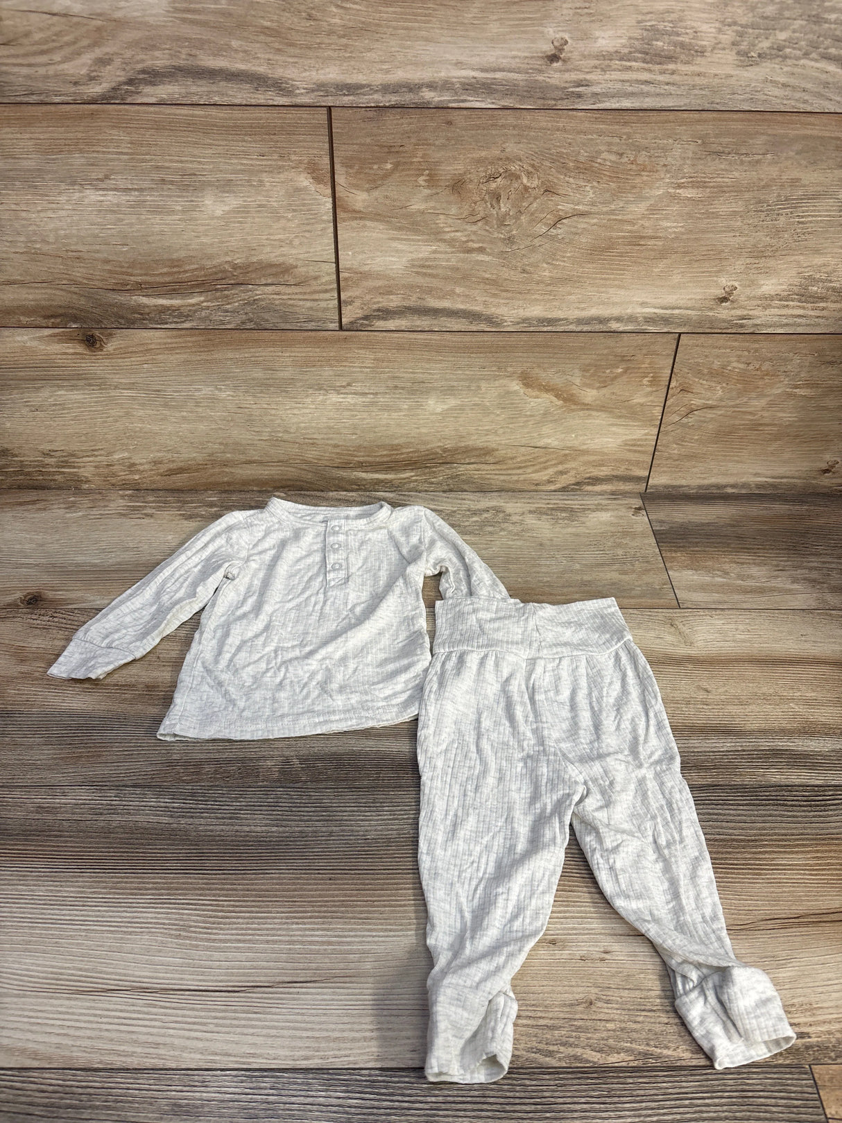 Carter's Purely Soft 2pc Henley Shirt & Pants Set Grey sz 9m