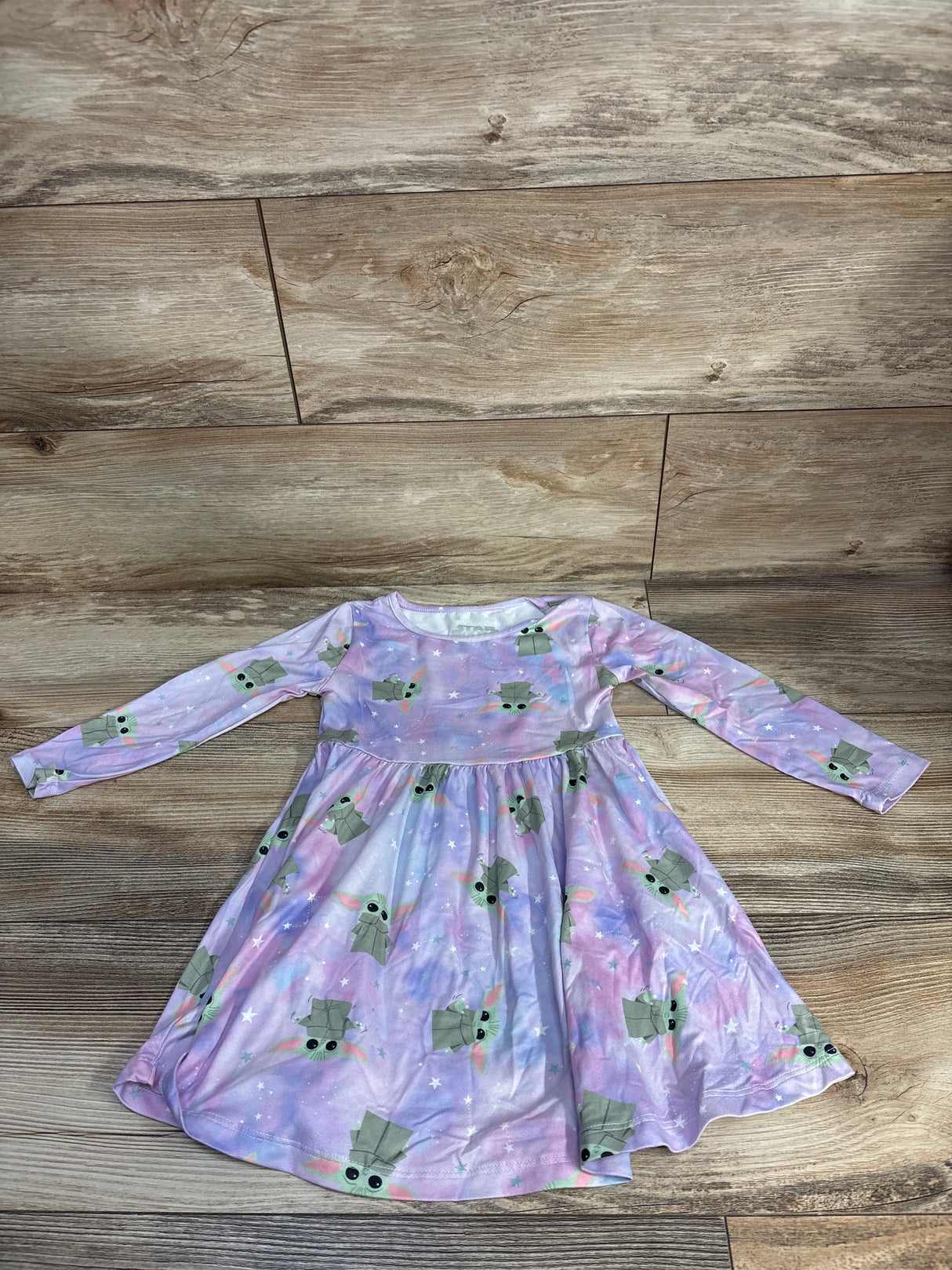 Star Wars Long Sleeve Galaxy Yoda Dress sz 3T