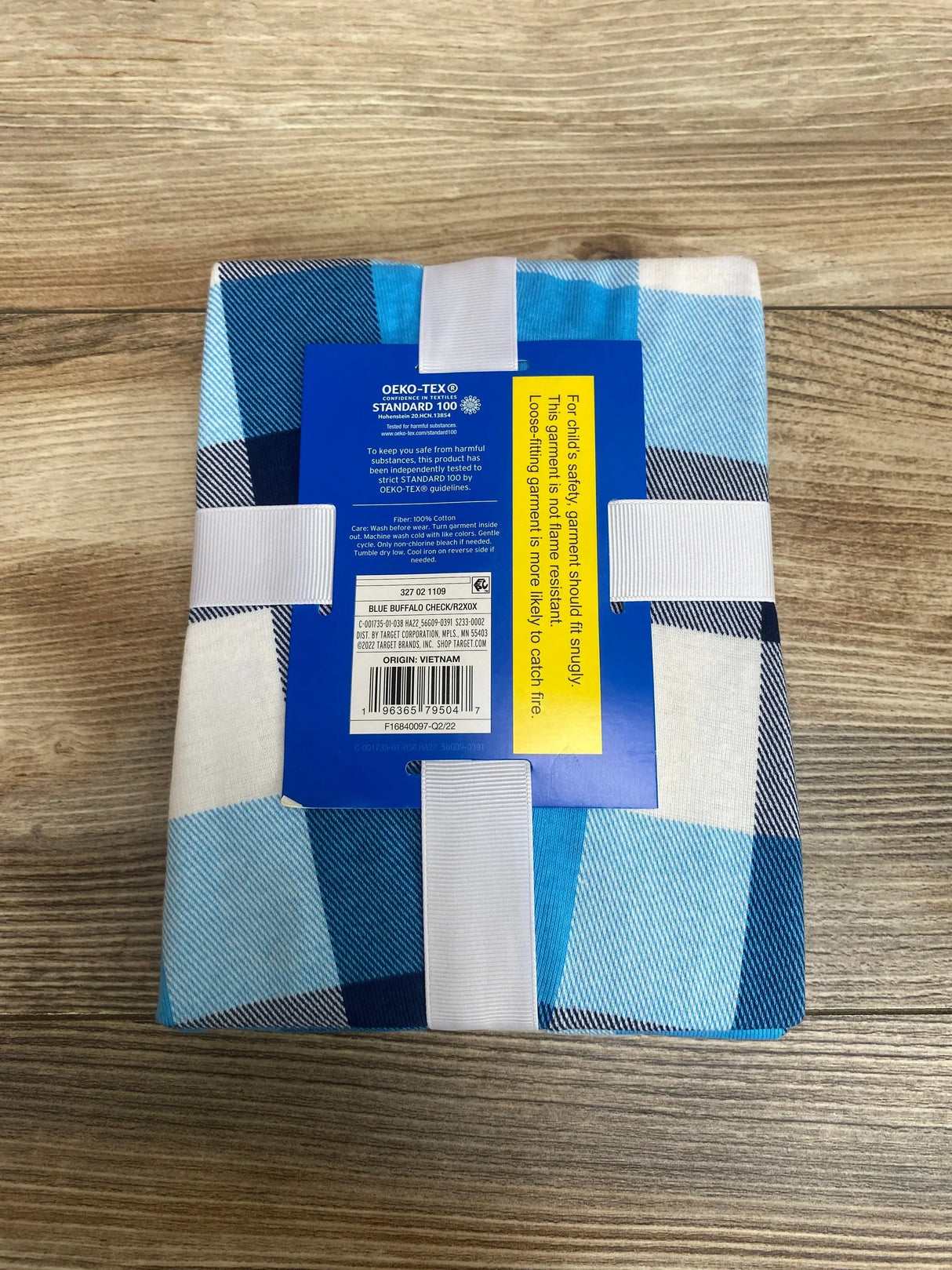 NEW Wondershop 2pc Buffalo Check Pajama Set Blue sz 18m - Me n Mommy To Be