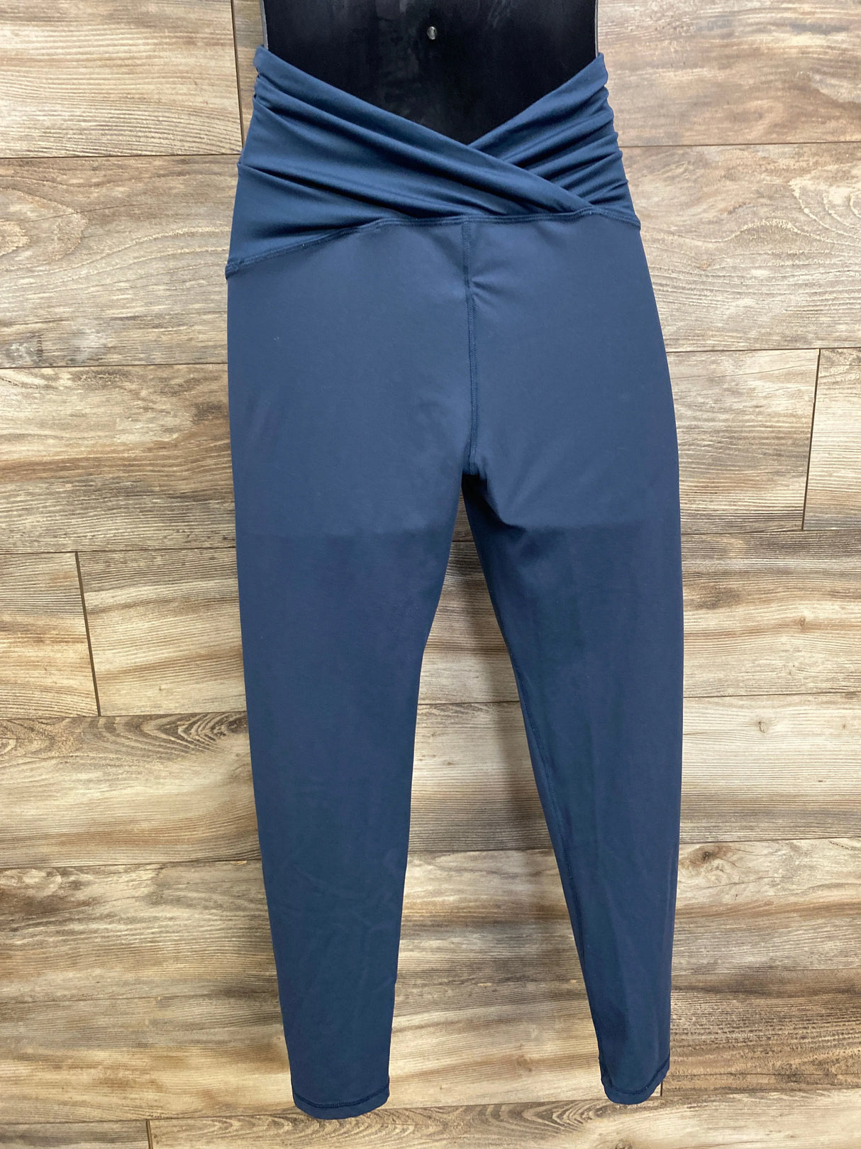 Isabel Maternity Cross Over Panel Leggings Blue sz Medium