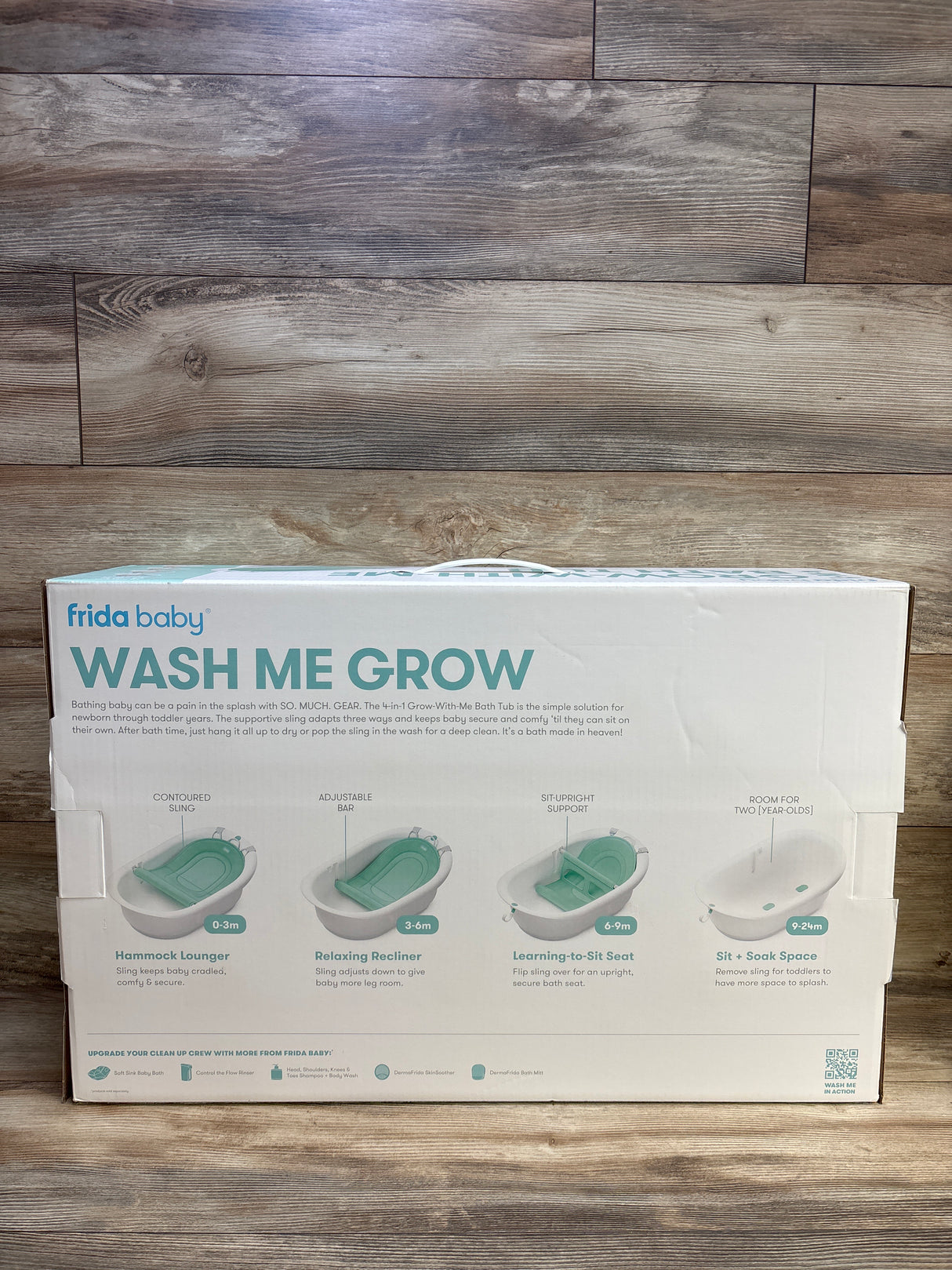 NEW Frida Baby 4-in-1 Grow With me Bath Tub