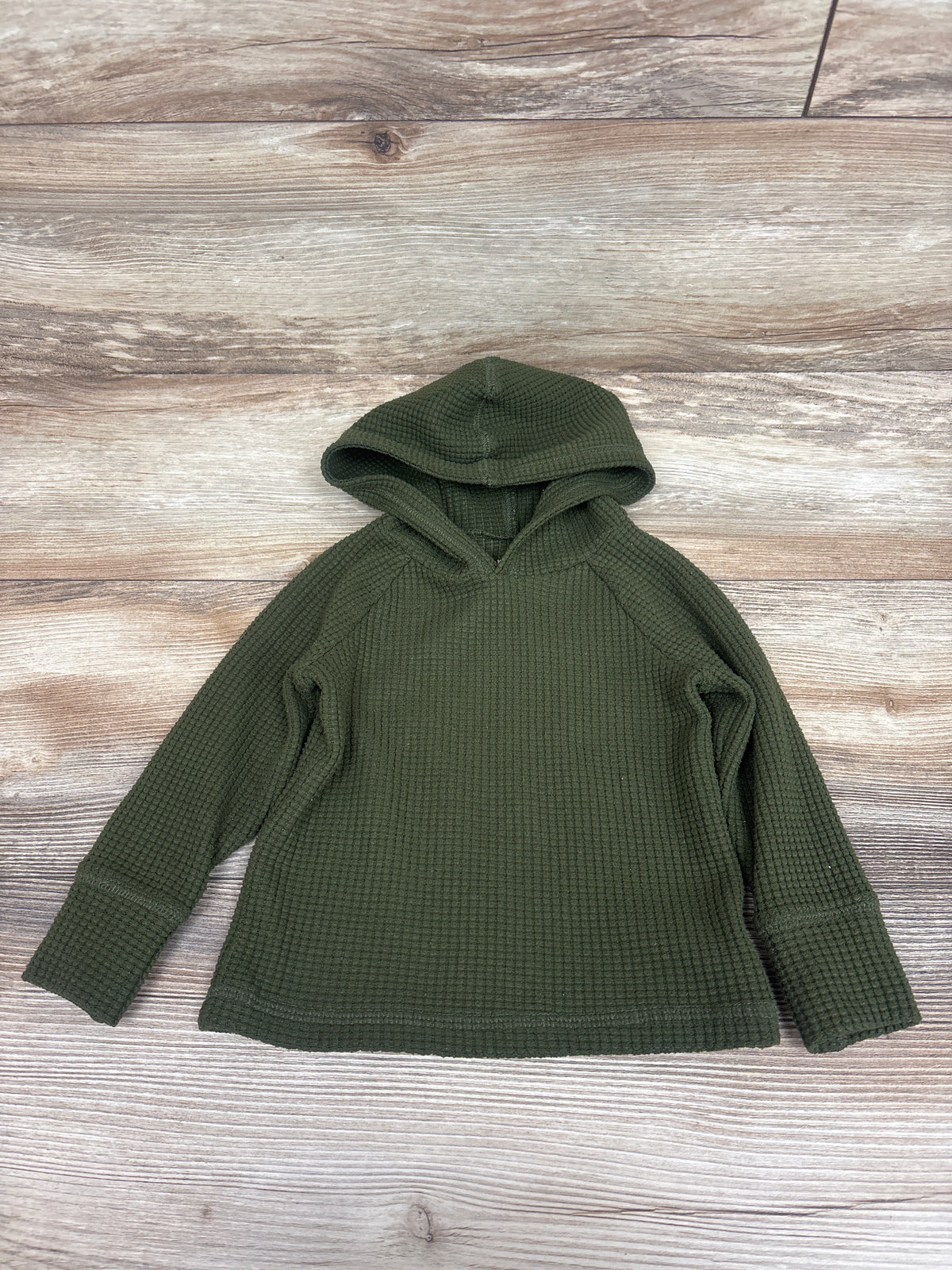 Jumping Beans Hooded Knit Shirt Green sz 18m