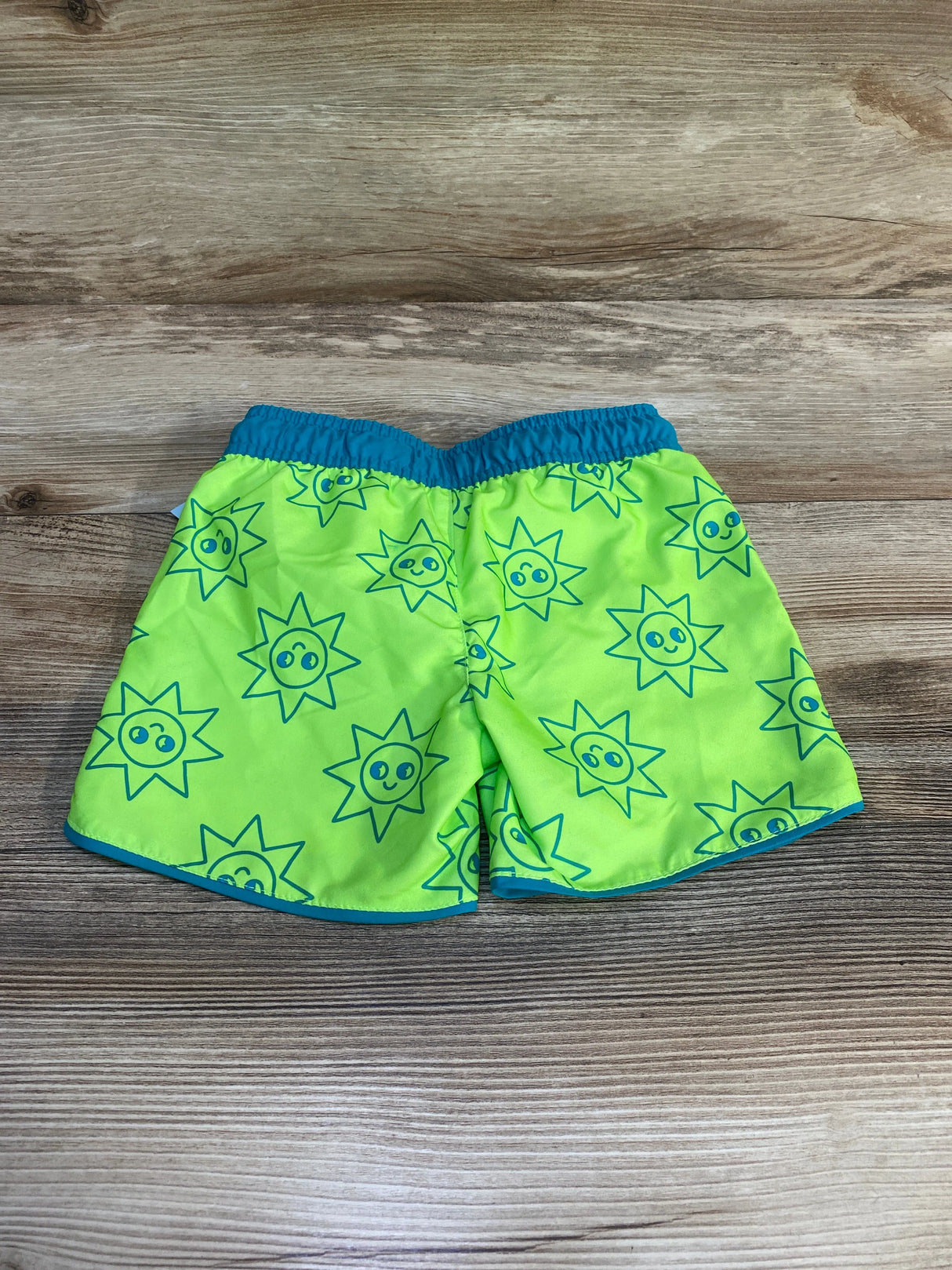 NEW Cat & Jack Sun Print Swim Trunks Green sz 3T - Me n Mommy To Be