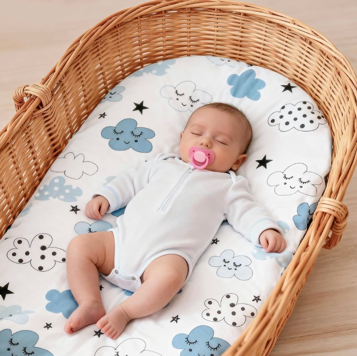 IOCCLH 3pk Fitted Bassinet Sheets 32x16''