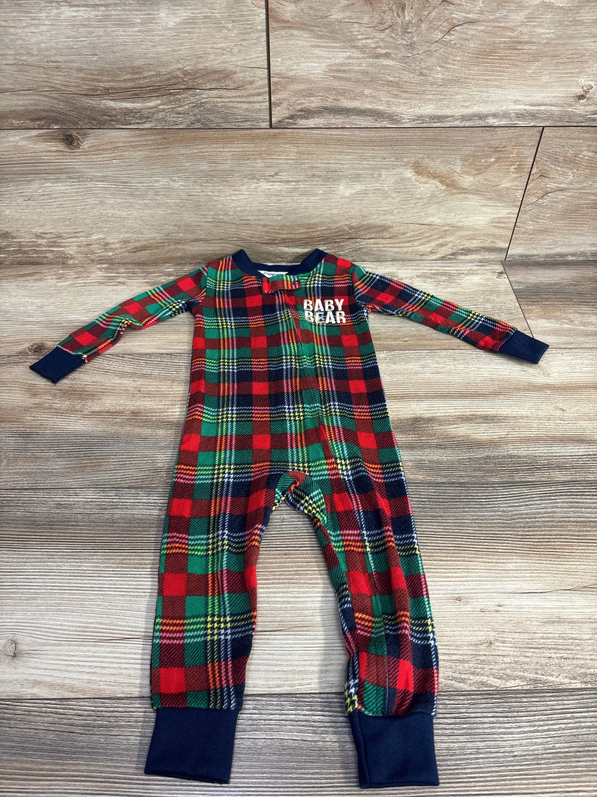 Dearfoams Plaid Baby Bear Sleeper Multicolored sz 18m