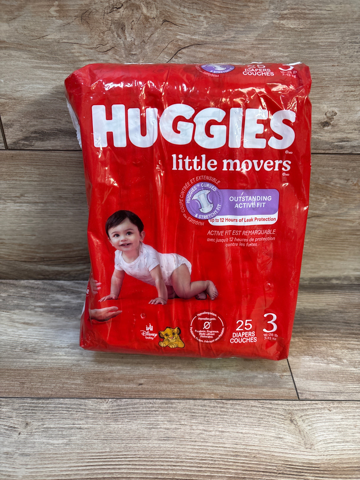 NEW Huggies Little Movers Diapers Size 3 25ct