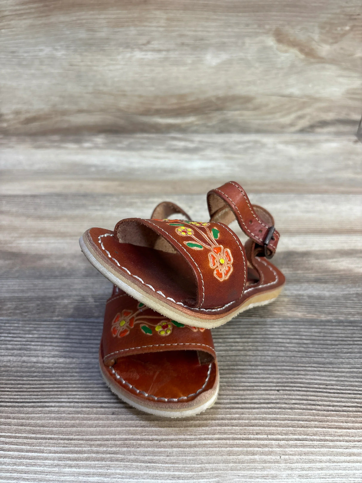 Mexican Floral Sandals sz 7c