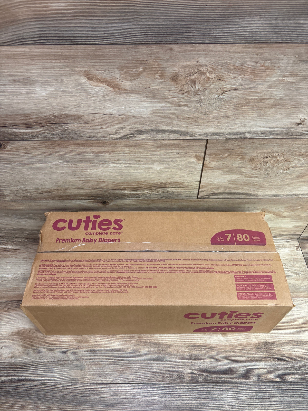 NEW Cuties Complete Care Premium Diapers Size 7 80ct