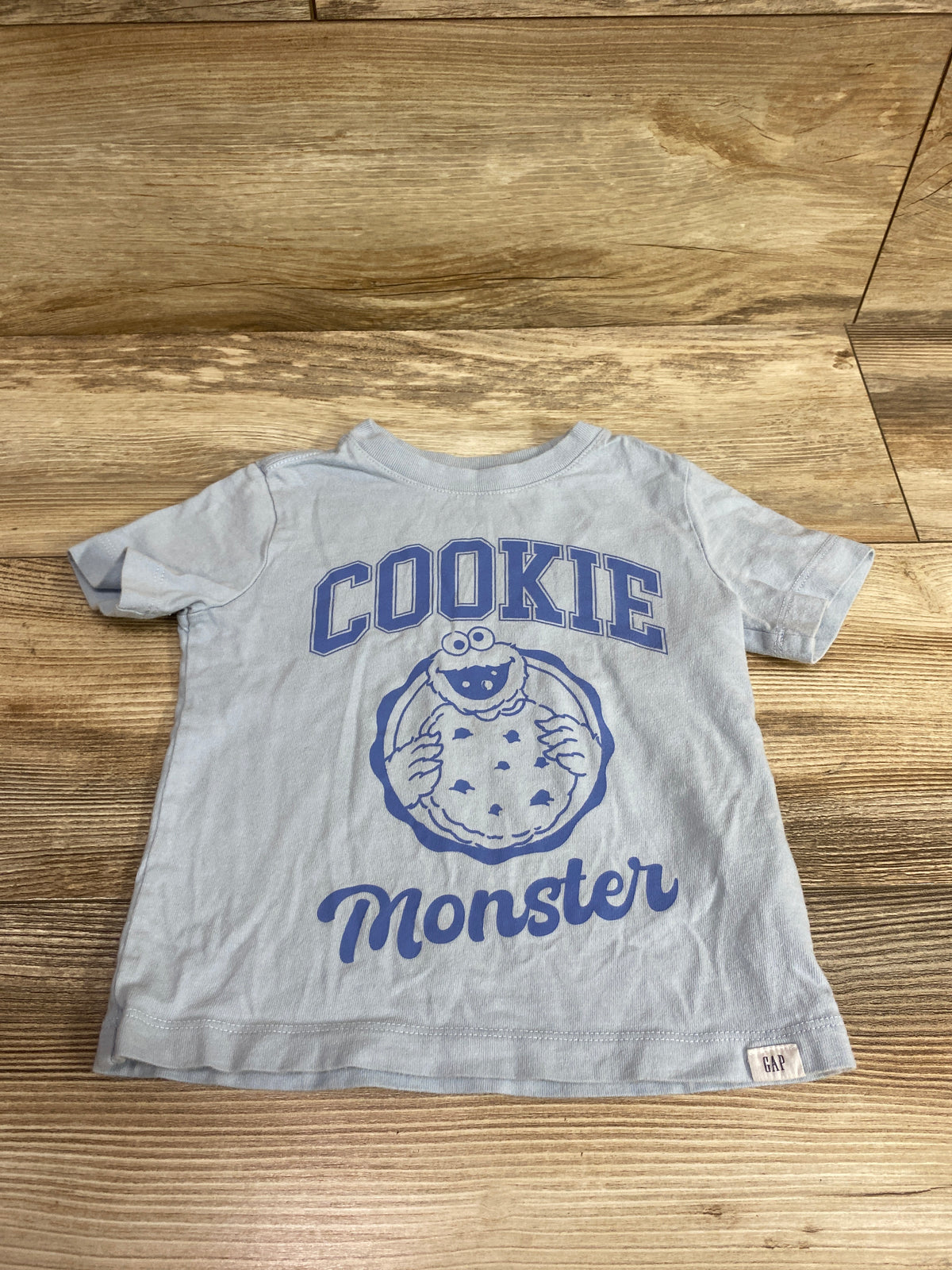 Baby Gap x Sesame Street Cookie Monster Shirt Blue sz 2T