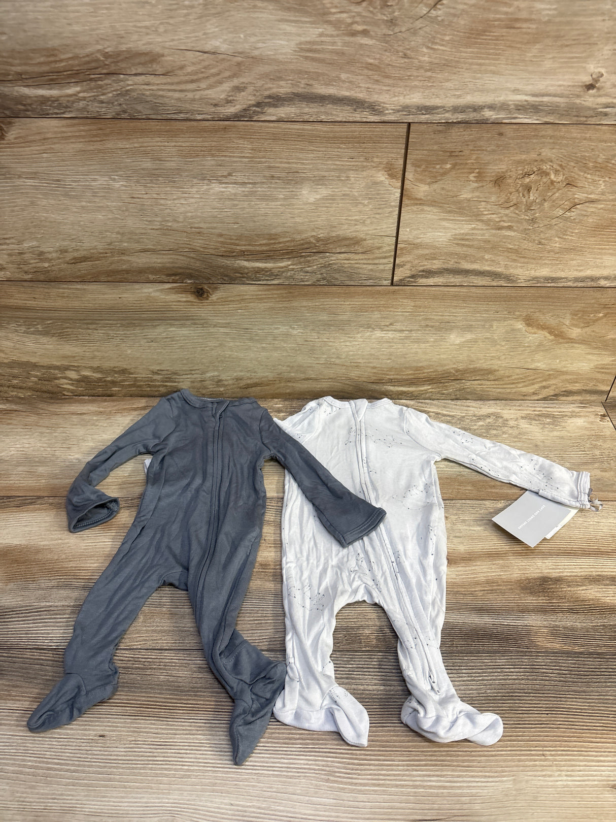 NEW Cloud Island 2pk So Very Soft Modal Blend Sleepers Greys sz Newborn