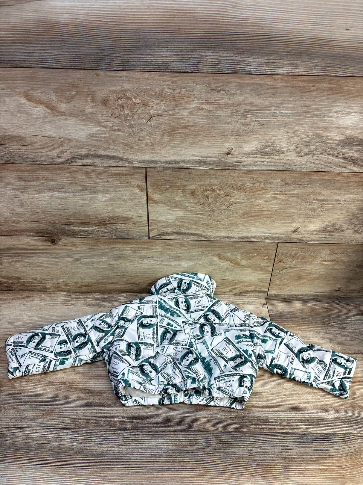 Shein Money Puffer Jacket White sz 2T