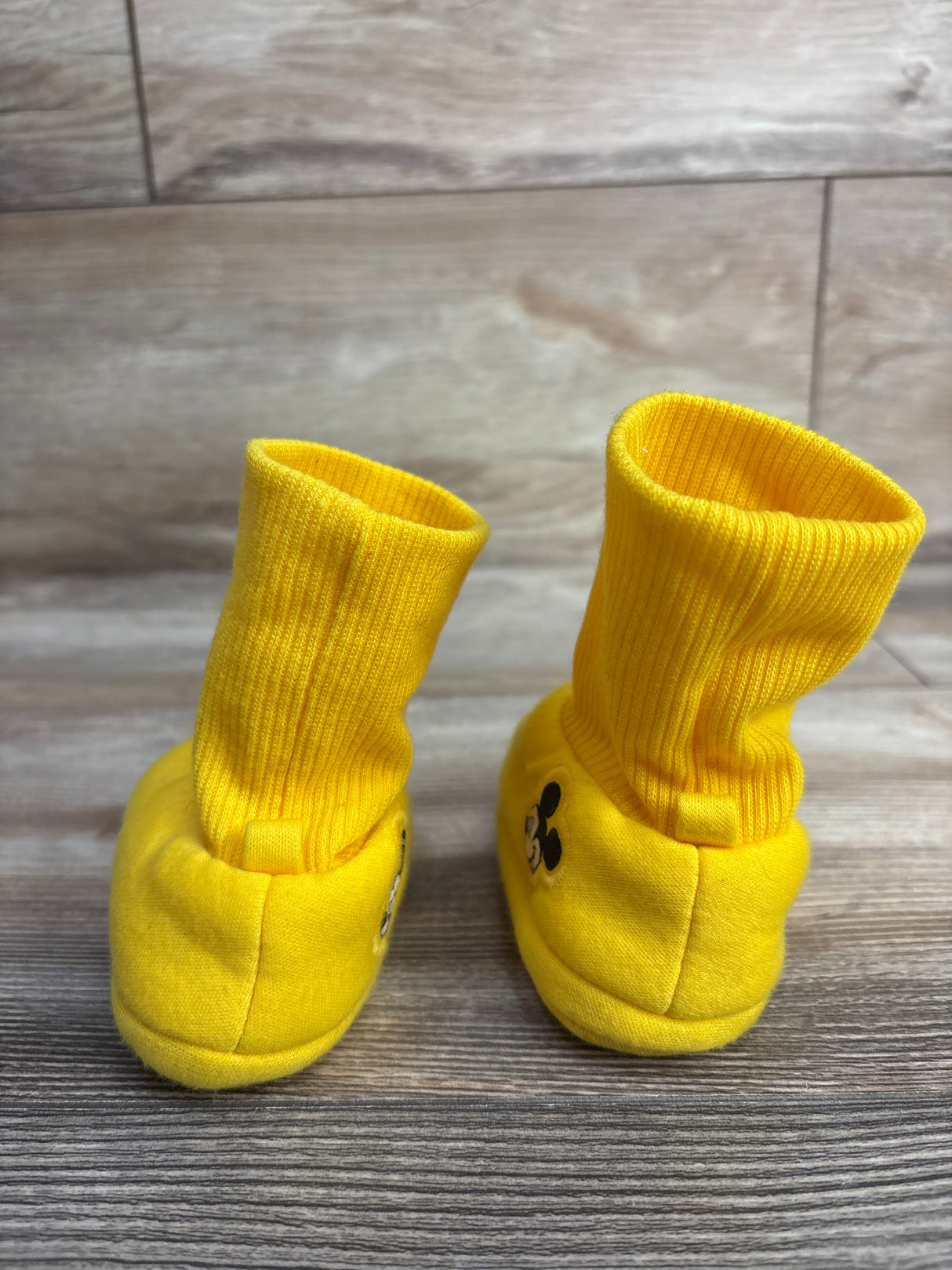Disney Store Mickey Mouse Sock Shoes Yellow sz 1/2c
