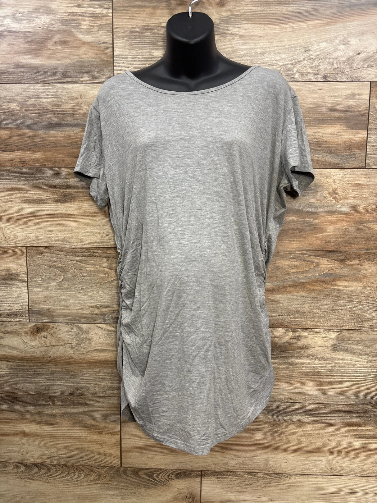 NEW Smallshow Ruched Maternity Shirt Grey sz XXL