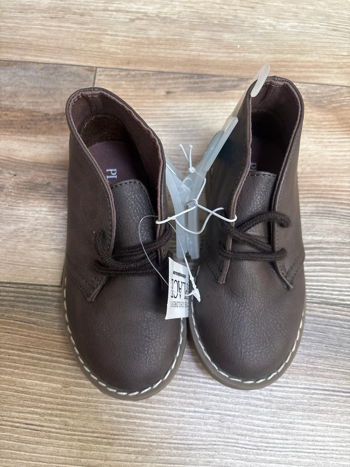 NEW Childrens Place Lace-Up Boots Brown sz 9c - Me n Mommy To Be