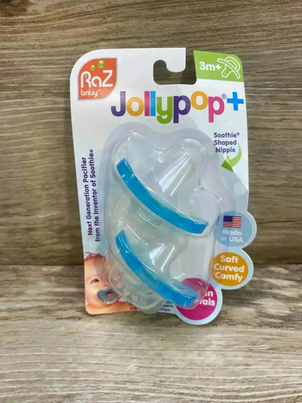 NEW Raz Baby JollyPop Pacifiers 2Pk sz 3m+ - Me n Mommy To Be