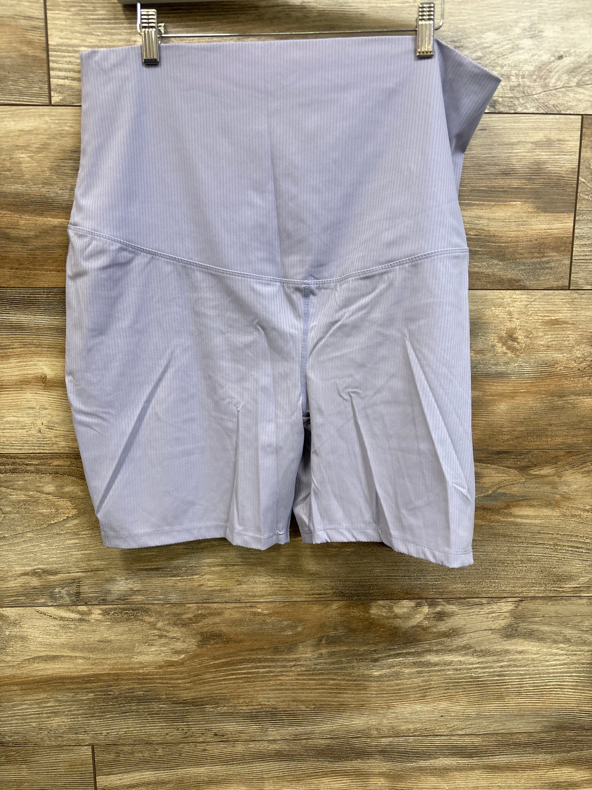 Motherhood Maternity Ribbed Biker Shorts Lilac sz XL