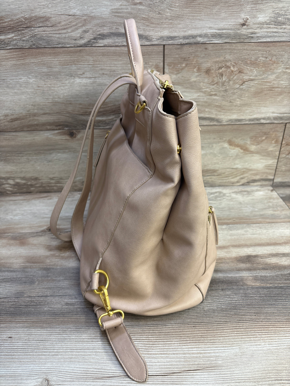 The Fawn Square Diaper Bag, Beige - Me n Mommy To Be