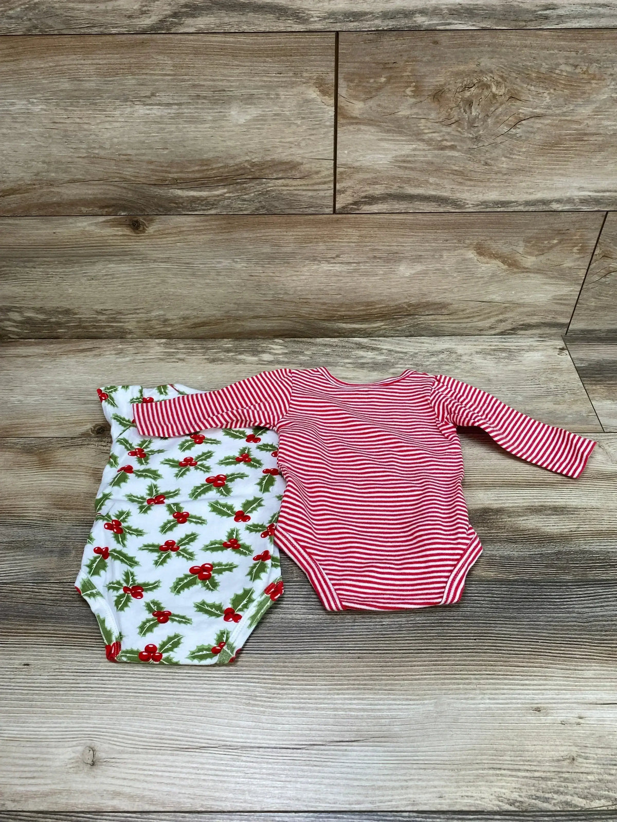 Hudson Baby 2pk Bodysuits Red/White sz 3-6m - Me n Mommy To Be