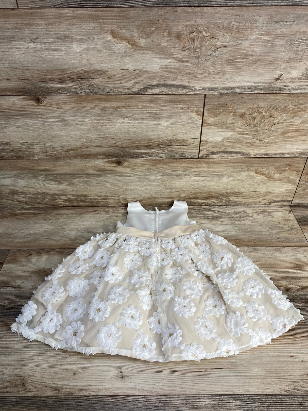 Ashley Ann Floral Dress Ivory sz 2T - Me n Mommy To Be