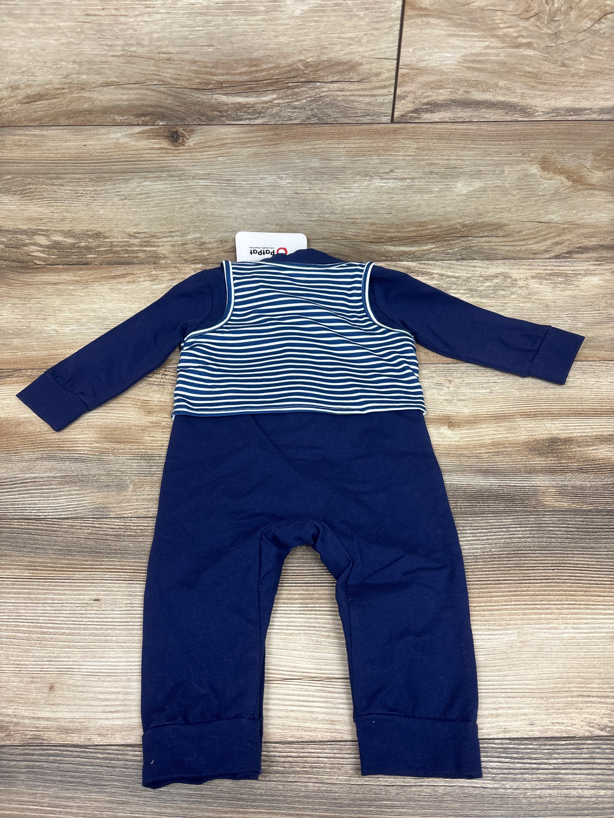 NEW PatPat 2pc Vest & Suit Coverall Blue sz 6-9m
