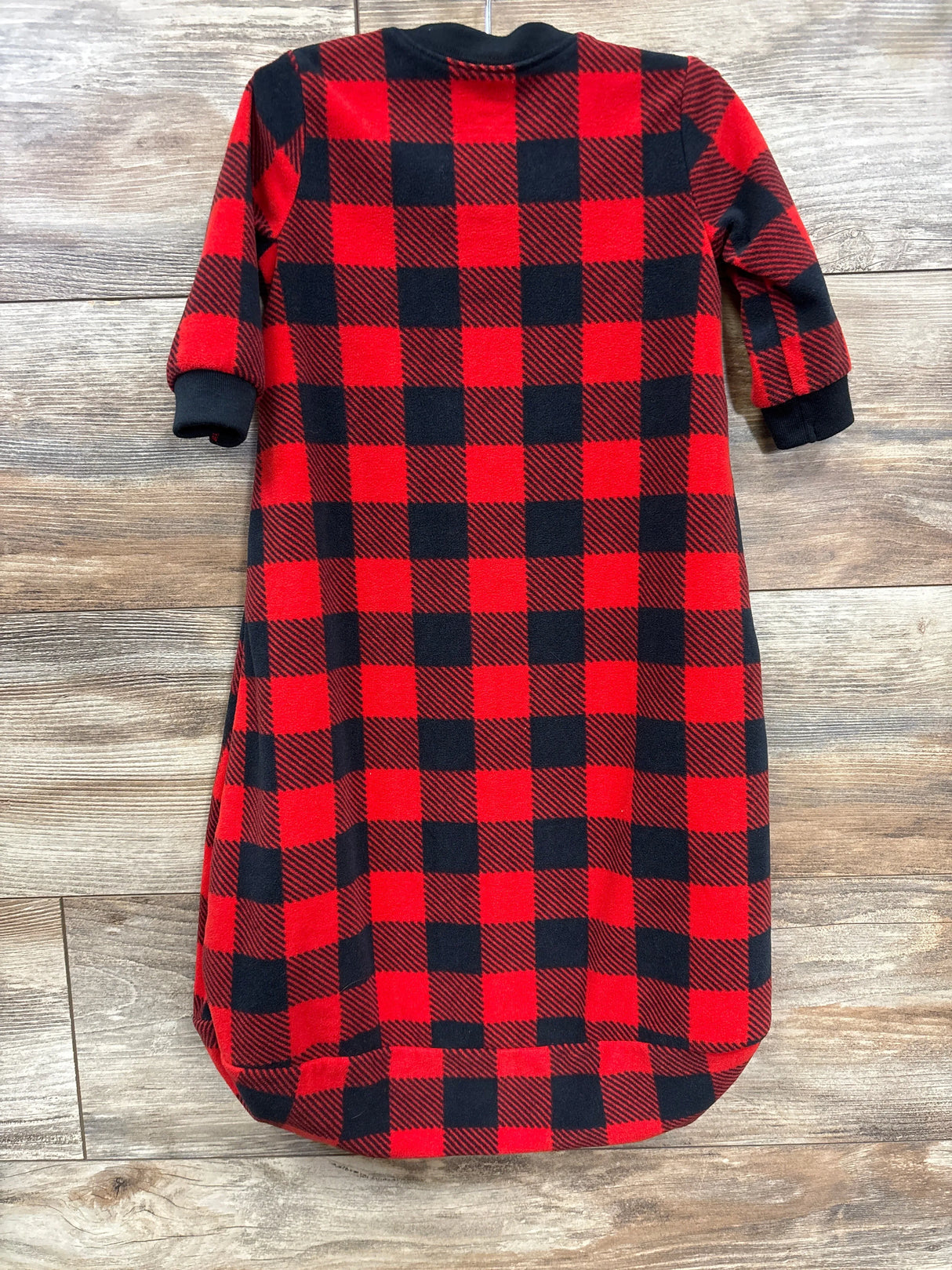 Carter's Buffalo Plaid Fleece Sleep Sack Red sz 3-6