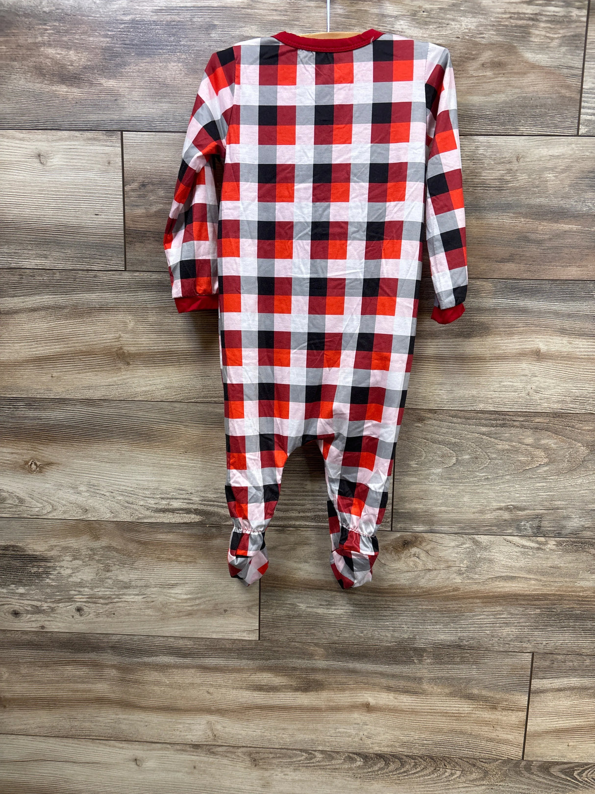Checker Print Sleeper Red sz 24m