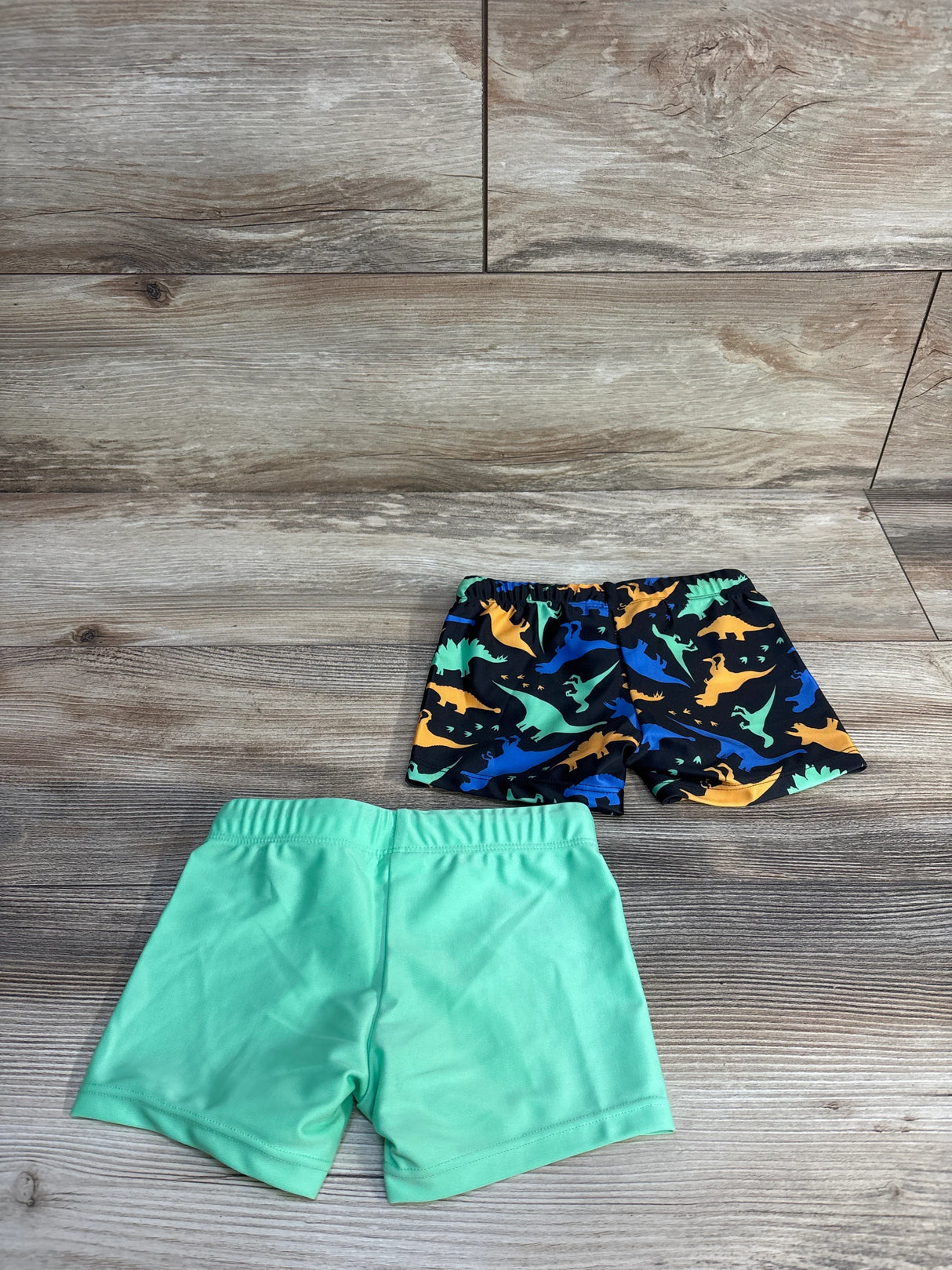 NEW H&M 2pk Swim Shorts Black/Green sz 3-4T - Me n Mommy To Be