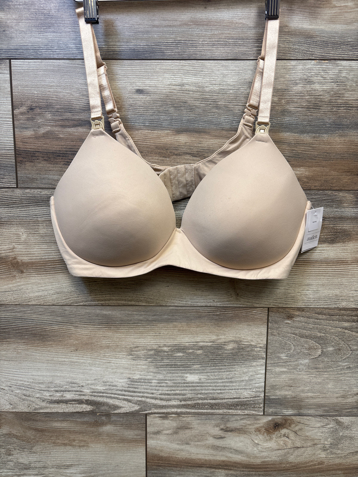 NEW Auden Wirefree Absorbent Nursing Bra - Beige sz 40C